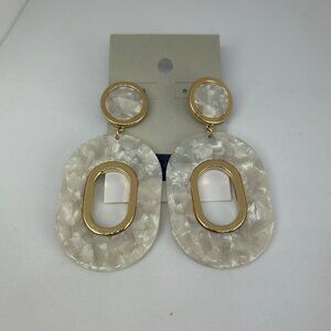 Marble  Print Nordstrom BP Oval Earrings  Lightweight Acrylic| Fashion Earrings